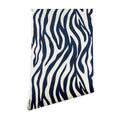 Avenie BR Navy Tiger Stripes Wallpaper