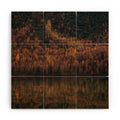 Hannah Kemp Fall Lake Wood Wall Mural