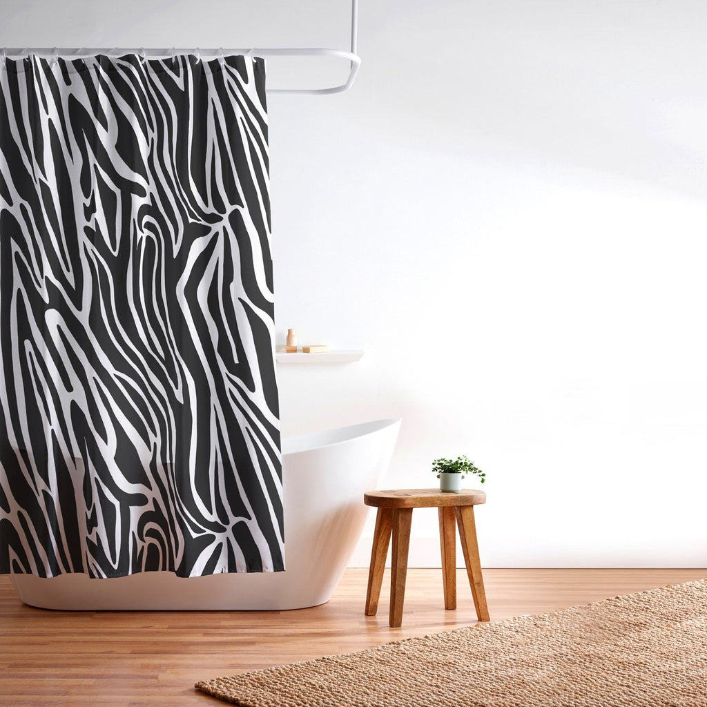 Jennifer Labre Wild Zebra Shower Curtain