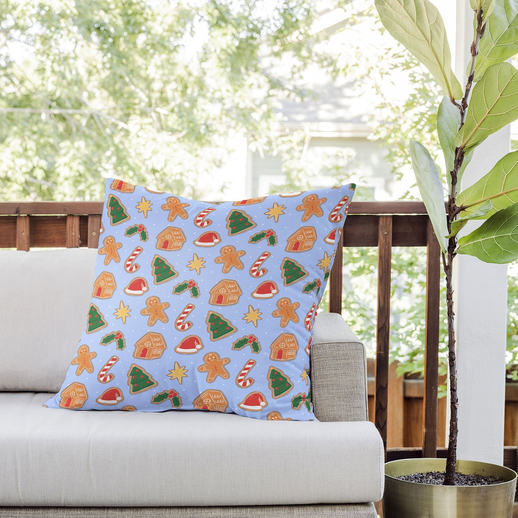 Love_Ryming Christmas Cookies Outdoor Throw Pillow