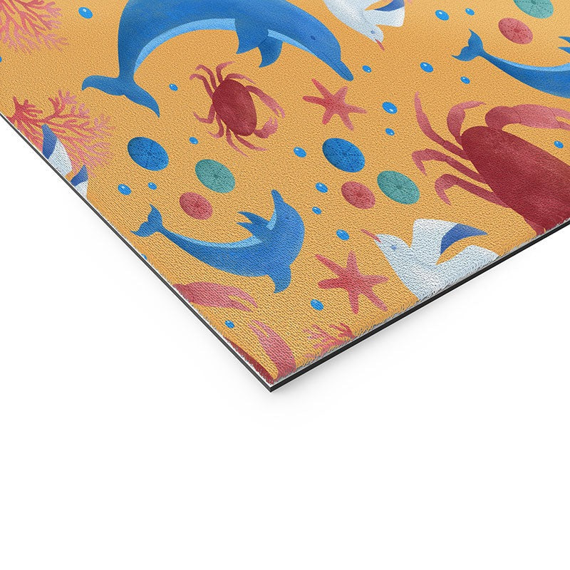 Seta Zakian Sailing Sealife yellow Welcome Mat