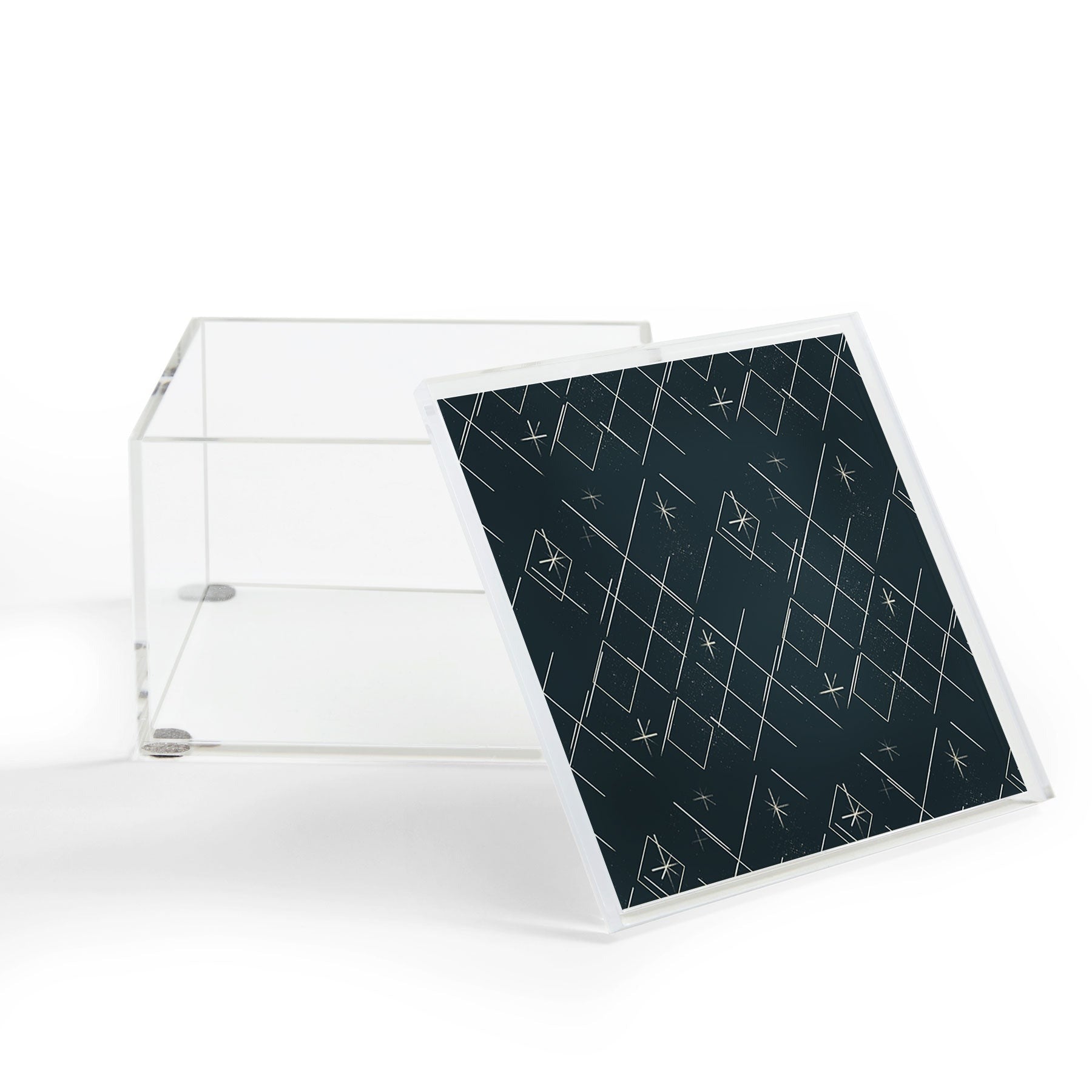 Little Om Starry Web navy Acrylic Box