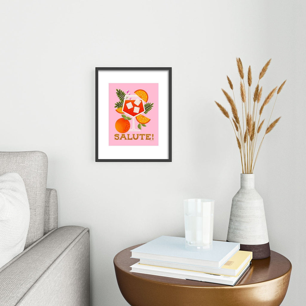 Jessica Molina Orange Spritz Metal Framed Art Print