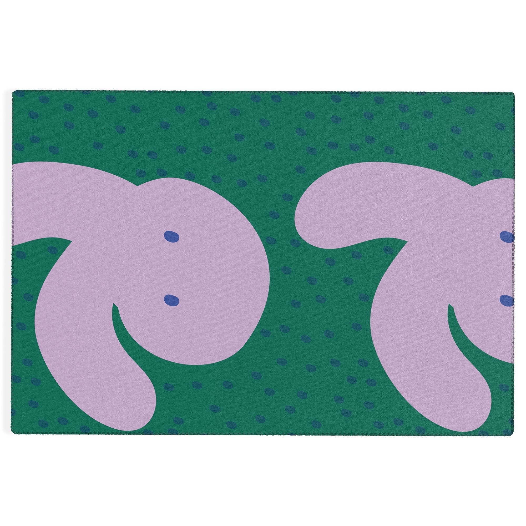 Camilla Foss Pebbles and Rabbit Outdoor Rug