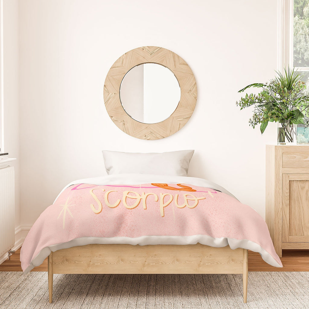 Little Om Zodiac Sign Scorpio Duvet Cover