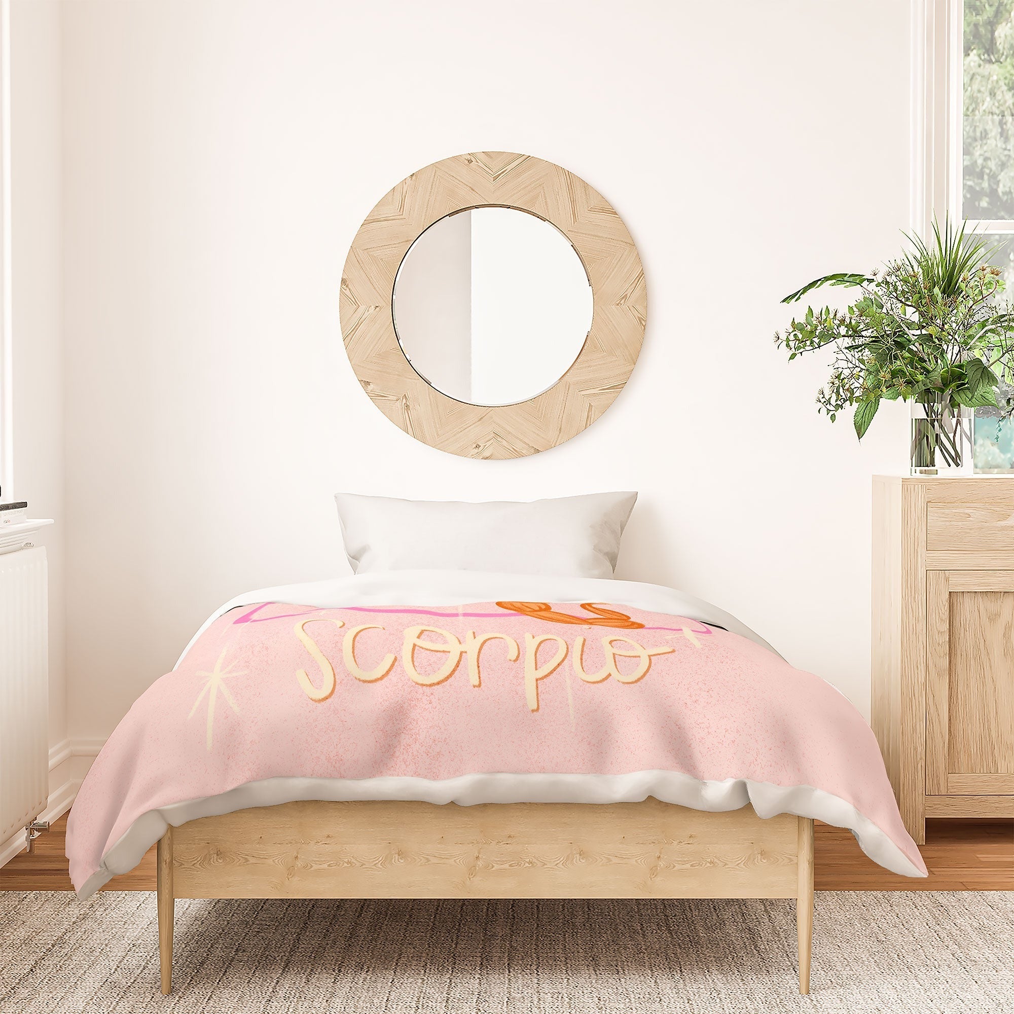 Little Om Zodiac Sign Scorpio Duvet Cover