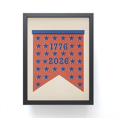 DENY Designs Star Banner Framed Mini Art Print