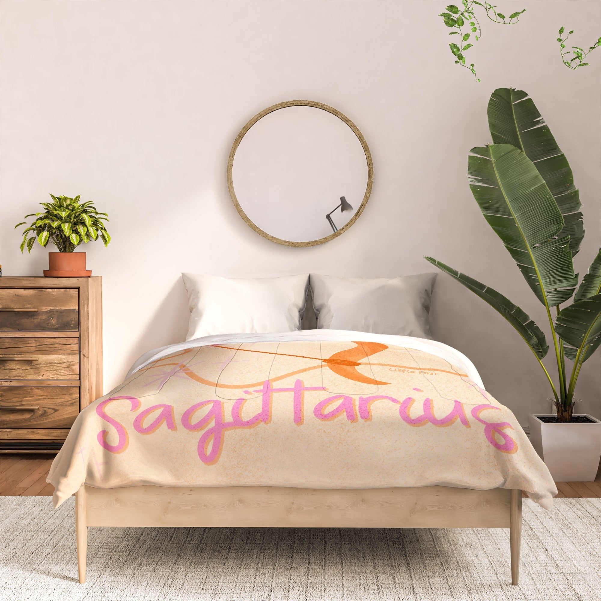 Little Om Zodiac Sign Sagittarius Comforter