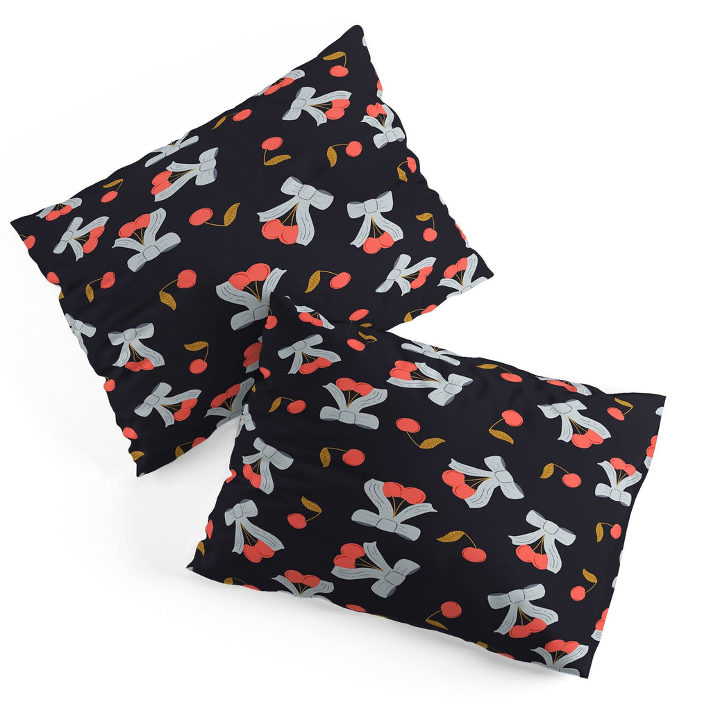 Jennifer Labre Cherries and Bows Pillow Shams