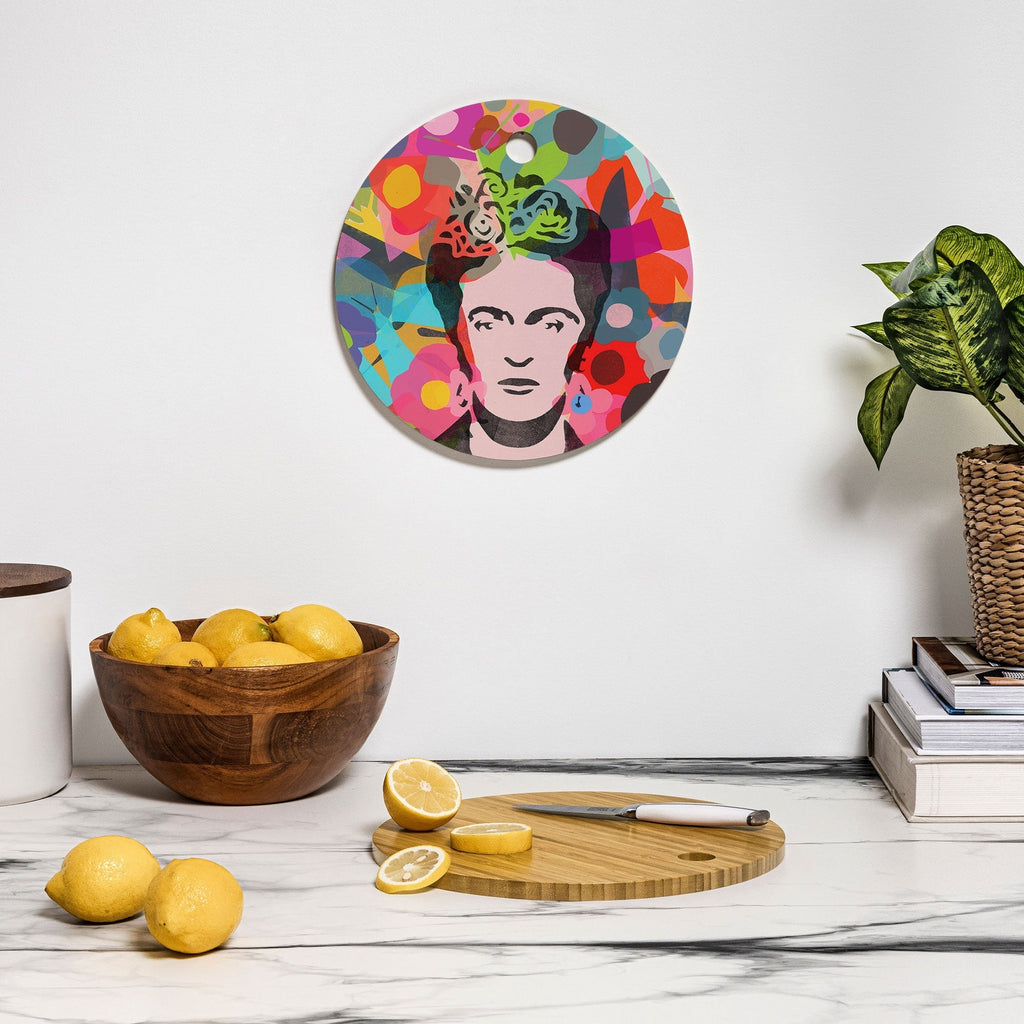 Garima Dhawan frida 1d Cutting Board Round