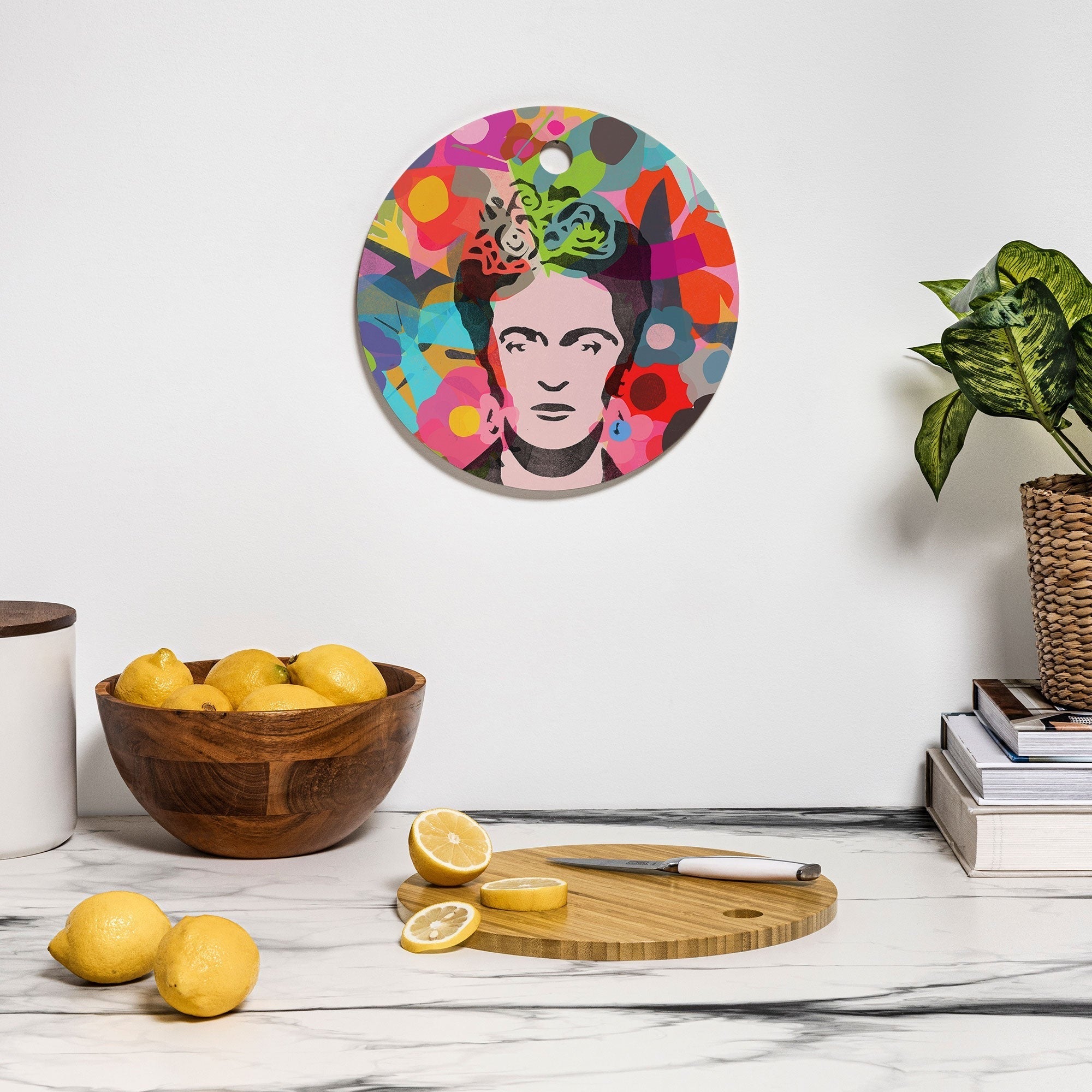 Garima Dhawan frida 1d Cutting Board Round