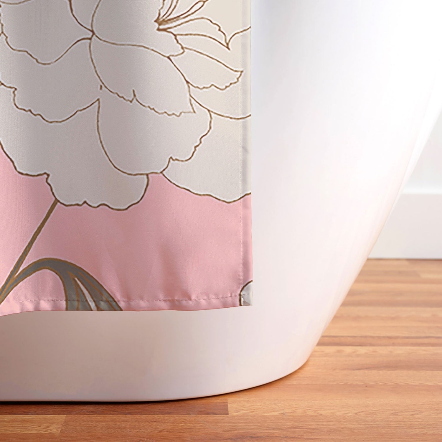 Gabriela Fuente Roberta in Pink Shower Curtain