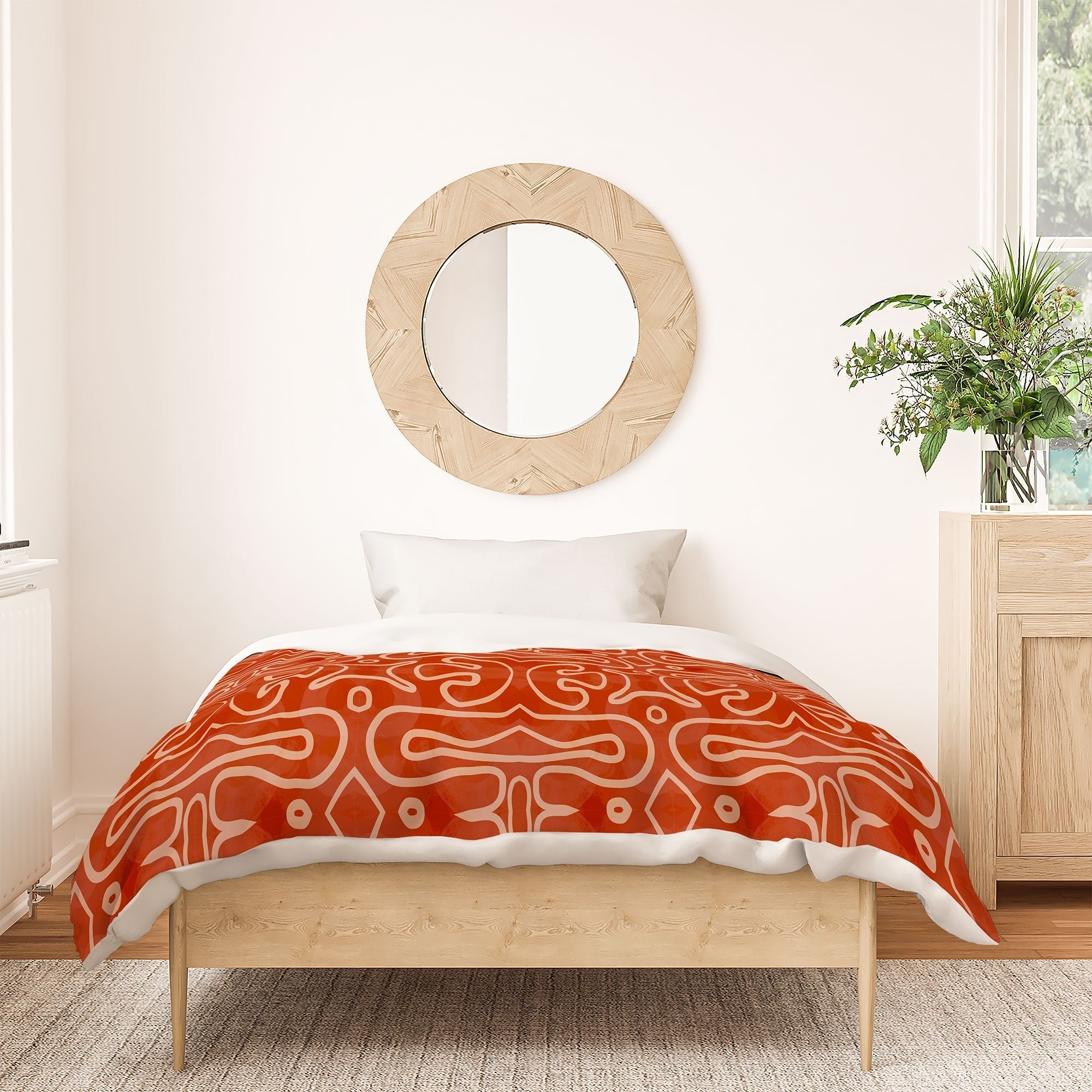Mirimo Venexiana Burnt Orange Duvet Cover