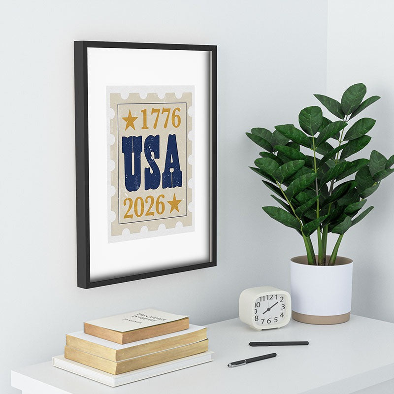 DENY Designs USA Stamp Recessed Framing Rectangle