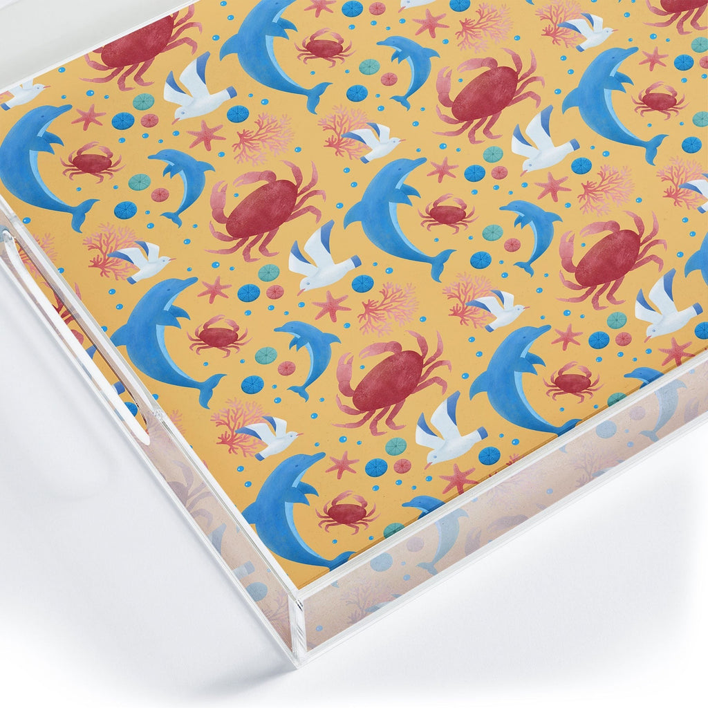 Seta Zakian Sailing Sealife yellow Acrylic Tray