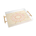 Little Om Zodiac Signs cream Acrylic Tray
