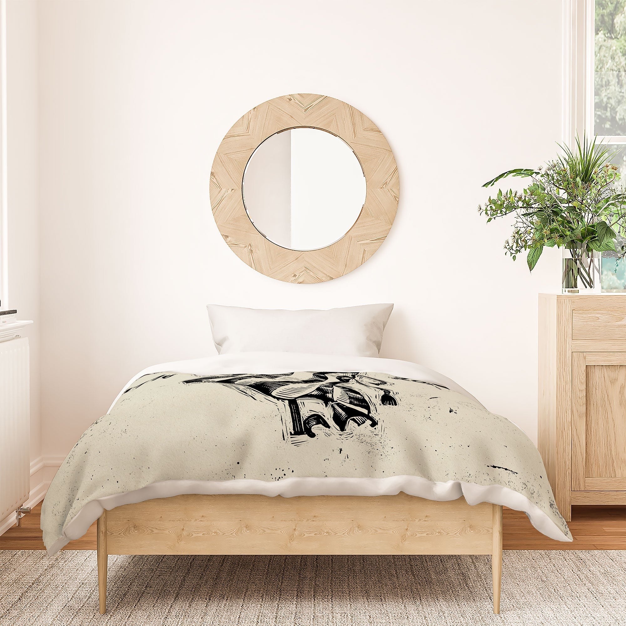 DENY Designs Let Freedom Ring Block Duvet Cover