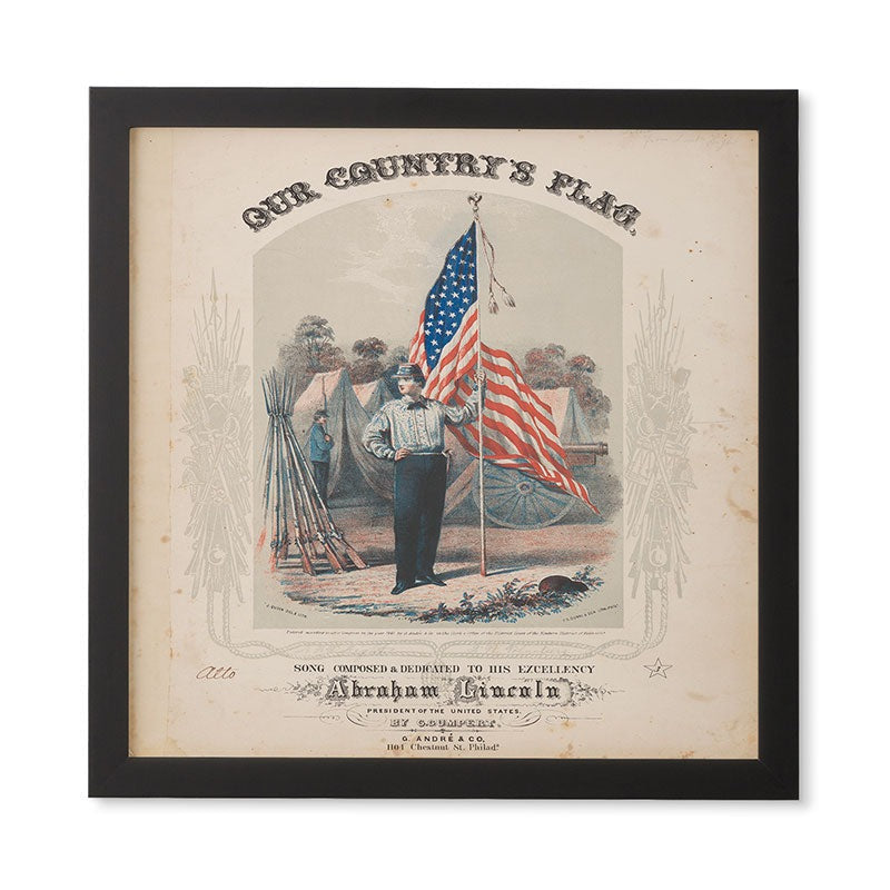 DENY Designs Our Country s Flag Framed Wall Art