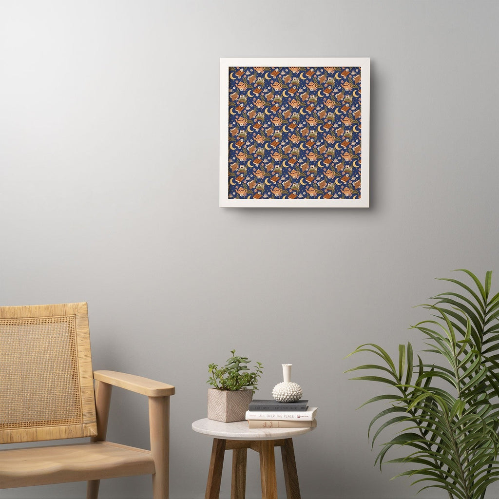 Avenie Moonlit Reading Nook II Framed Wall Art