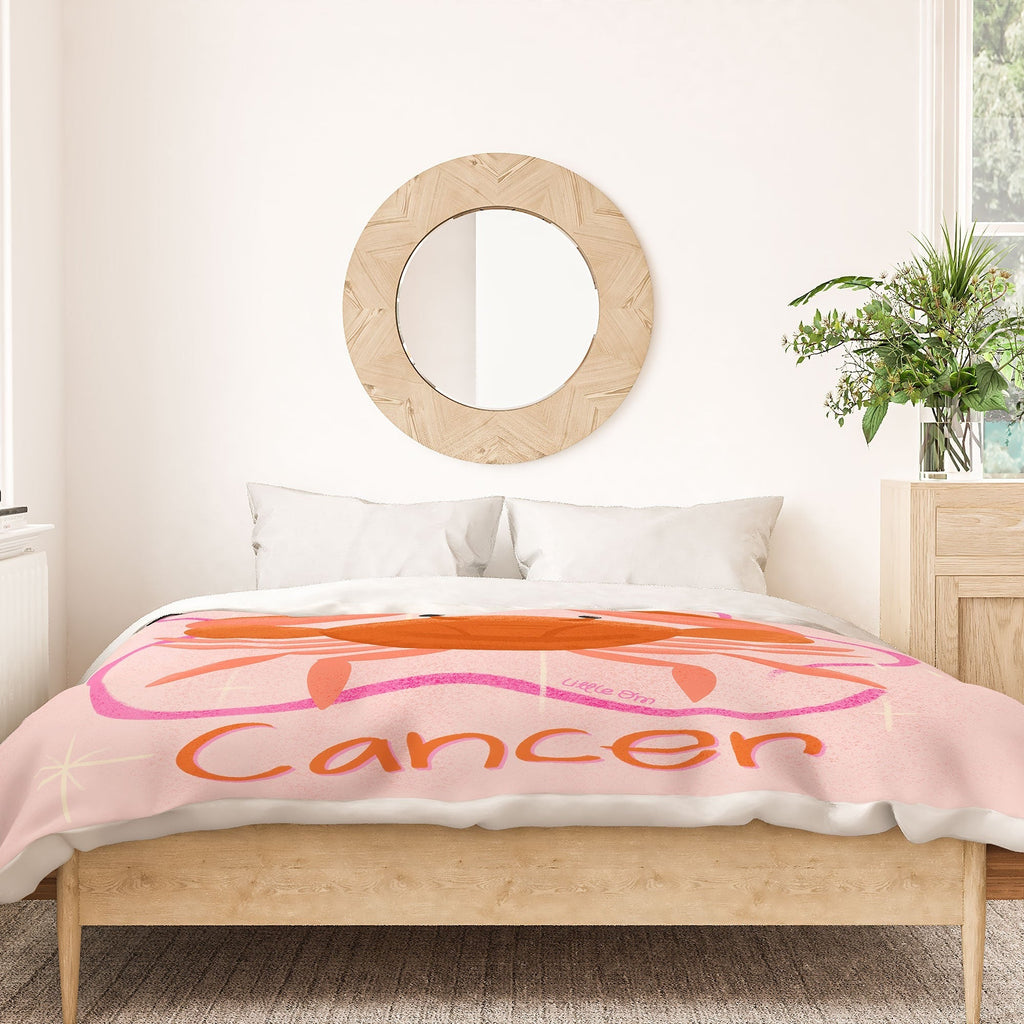 Little Om Zodiac Signs Cancer Duvet Cover