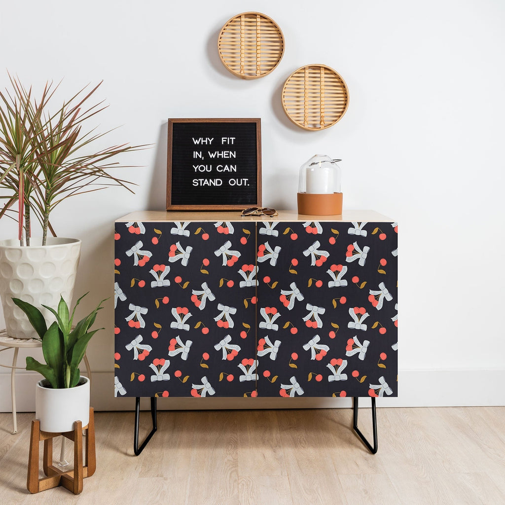 Jennifer Labre Cherries and Bows Credenza