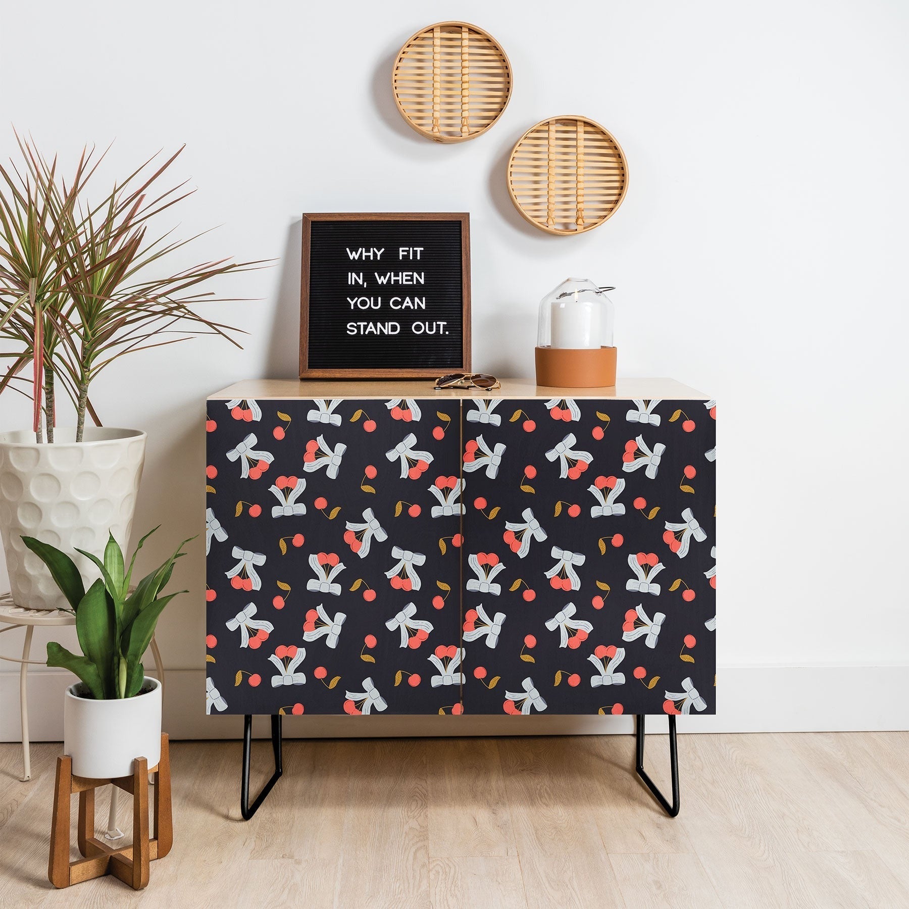 Jennifer Labre Cherries and Bows Credenza