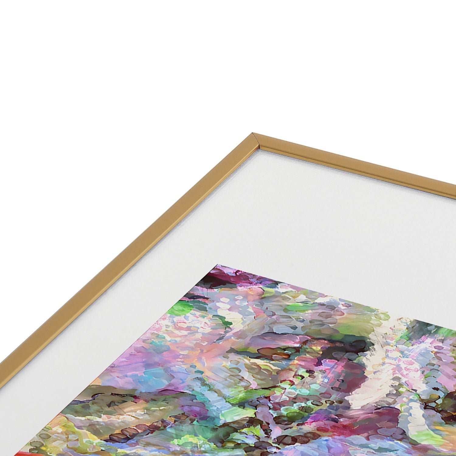 83 Oranges Sequin Haze Metal Framed Art Print