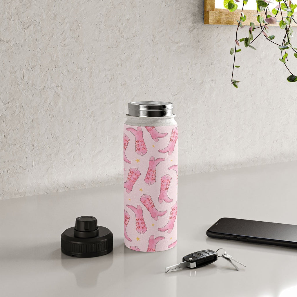 Love_Ryming Stars and Boots Water Bottle