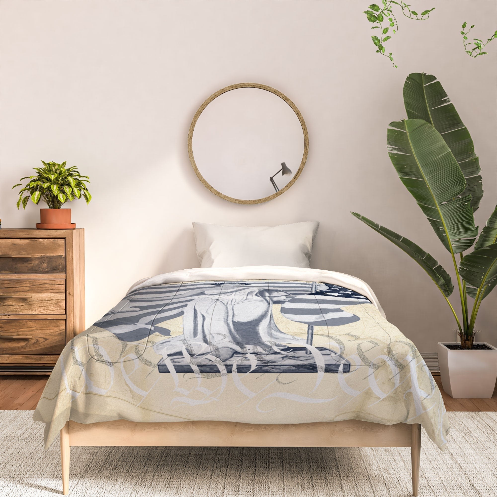 DENY Designs Liberty and Justice Woman Comforter