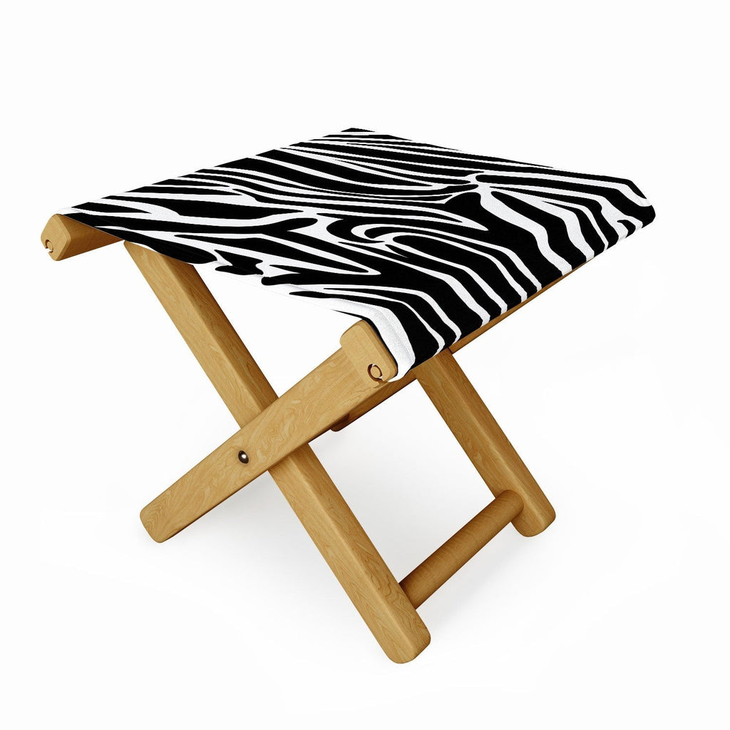 Jennifer Labre Wild Zebra Folding Stool