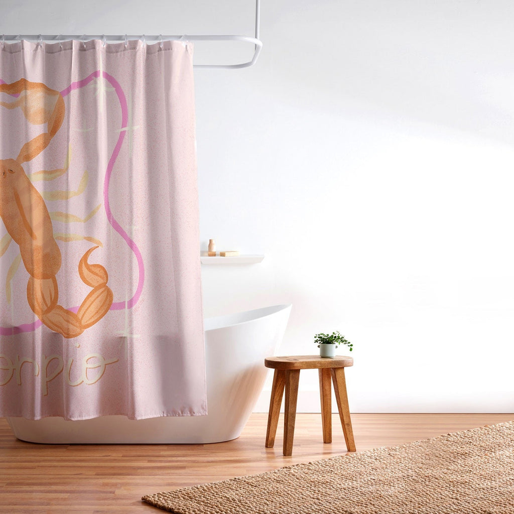 Little Om Zodiac Sign Scorpio Shower Curtain