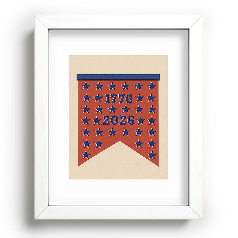 DENY Designs Star Banner Recessed Framing Rectangle