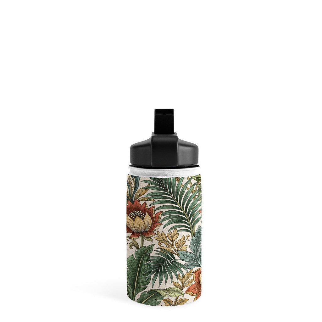 Marta Barragan Camarasa Retro Jungle Garden Water Bottle