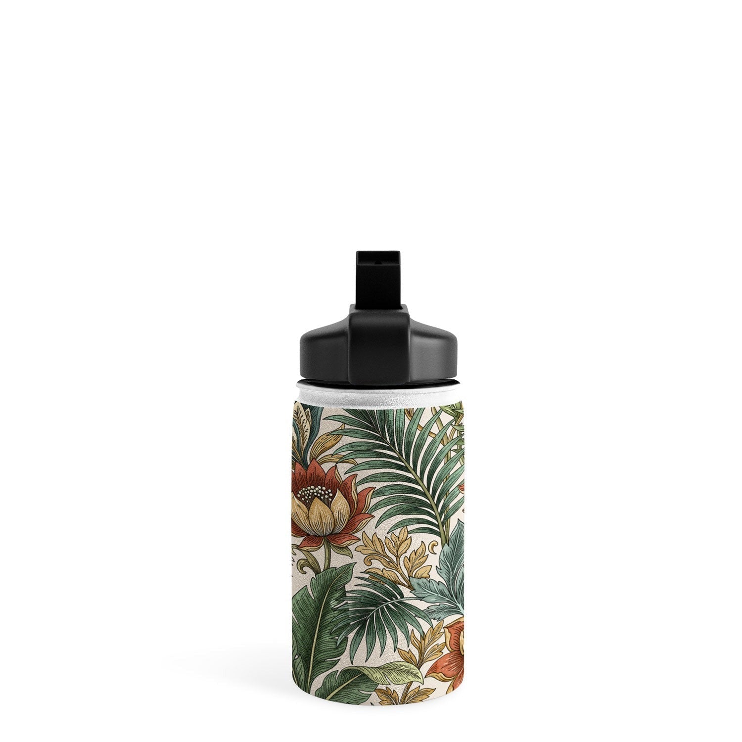 Marta Barragan Camarasa Retro Jungle Garden Water Bottle