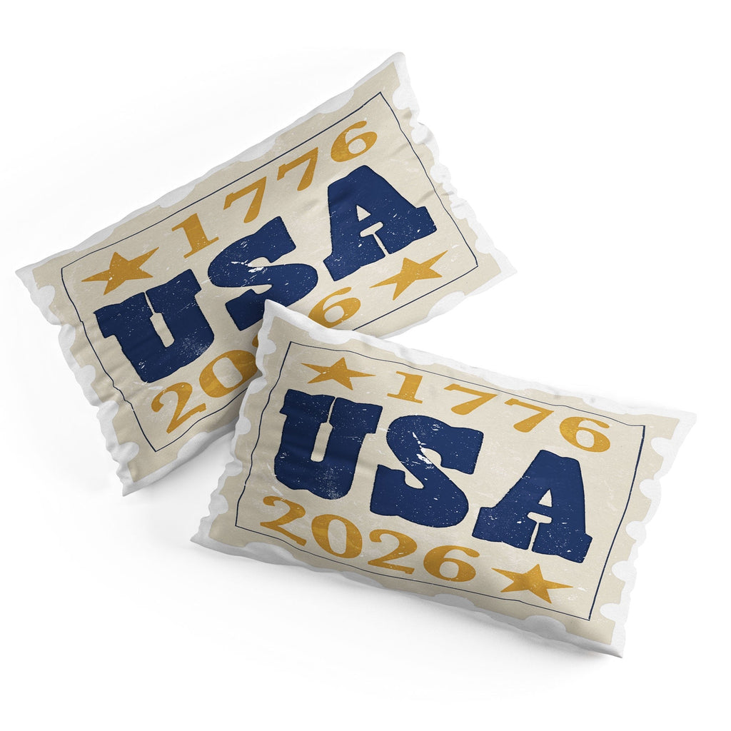DENY Designs USA Stamp Pillow Shams