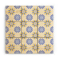 Design by Spark Dolce Vita Radial Sun Flames Wood Wall Mural