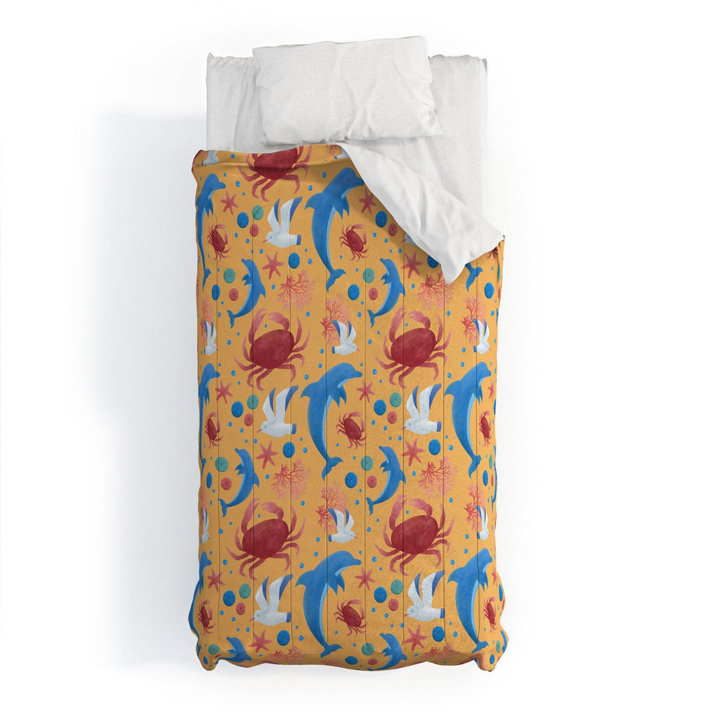 Seta Zakian Sailing Sealife yellow Comforter