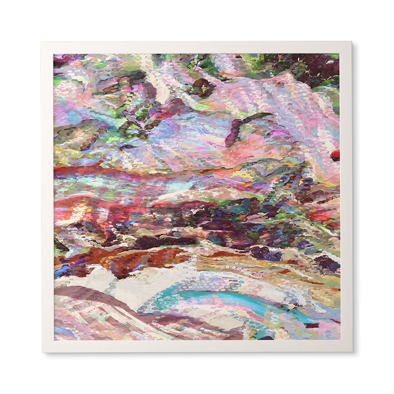 83 Oranges Sequin Haze Framed Wall Art