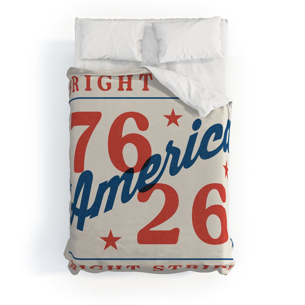 DENY Designs Bright Stars Bright Stripes Duvet Cover