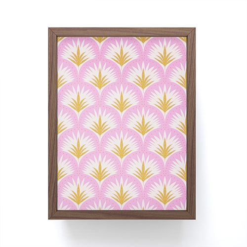 Jennifer Labre Pink Palmetto Framed Mini Art Print