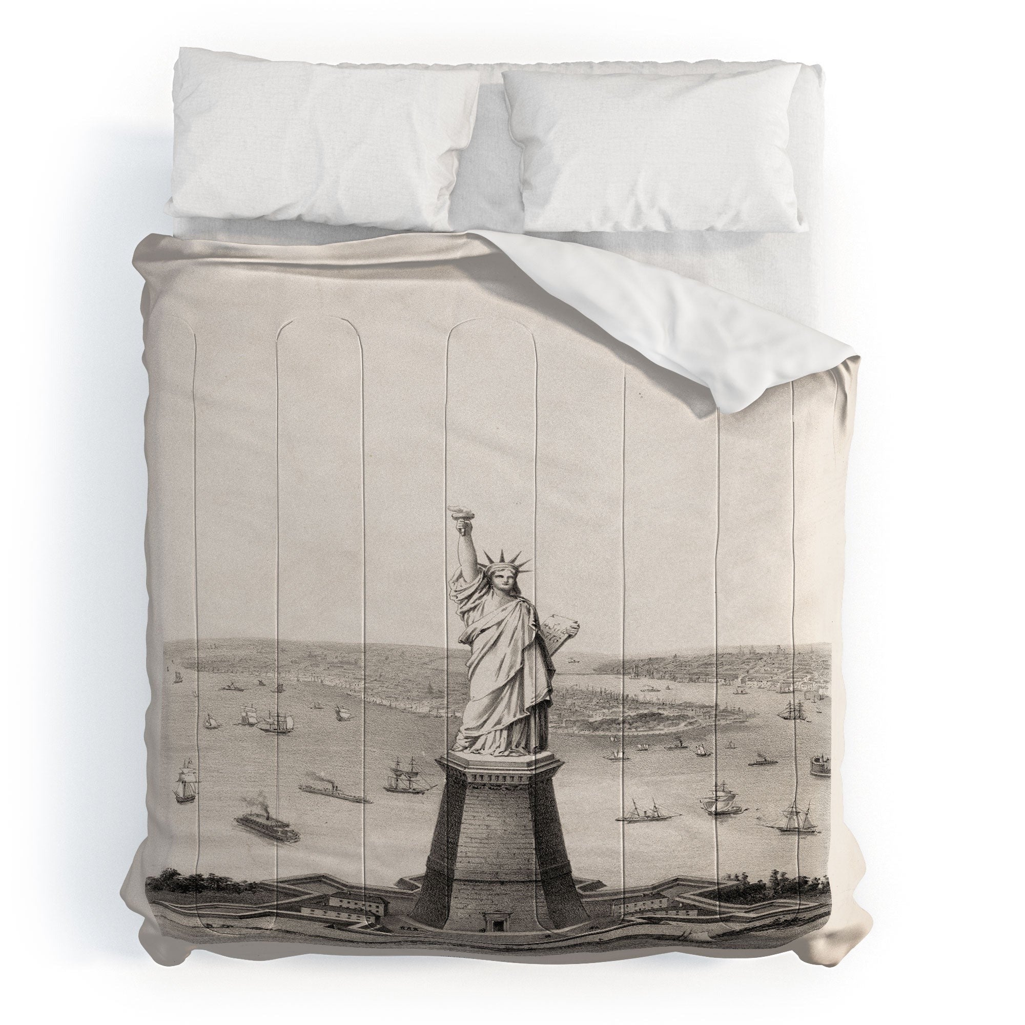 DENY Designs Vintage Lady Liberty Comforter