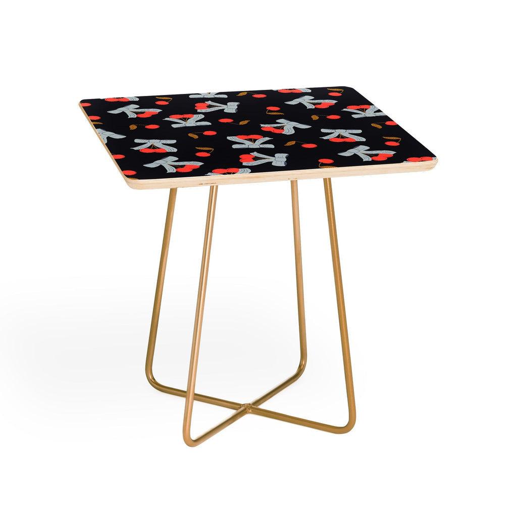 Jennifer Labre Cherries and Bows Side Table