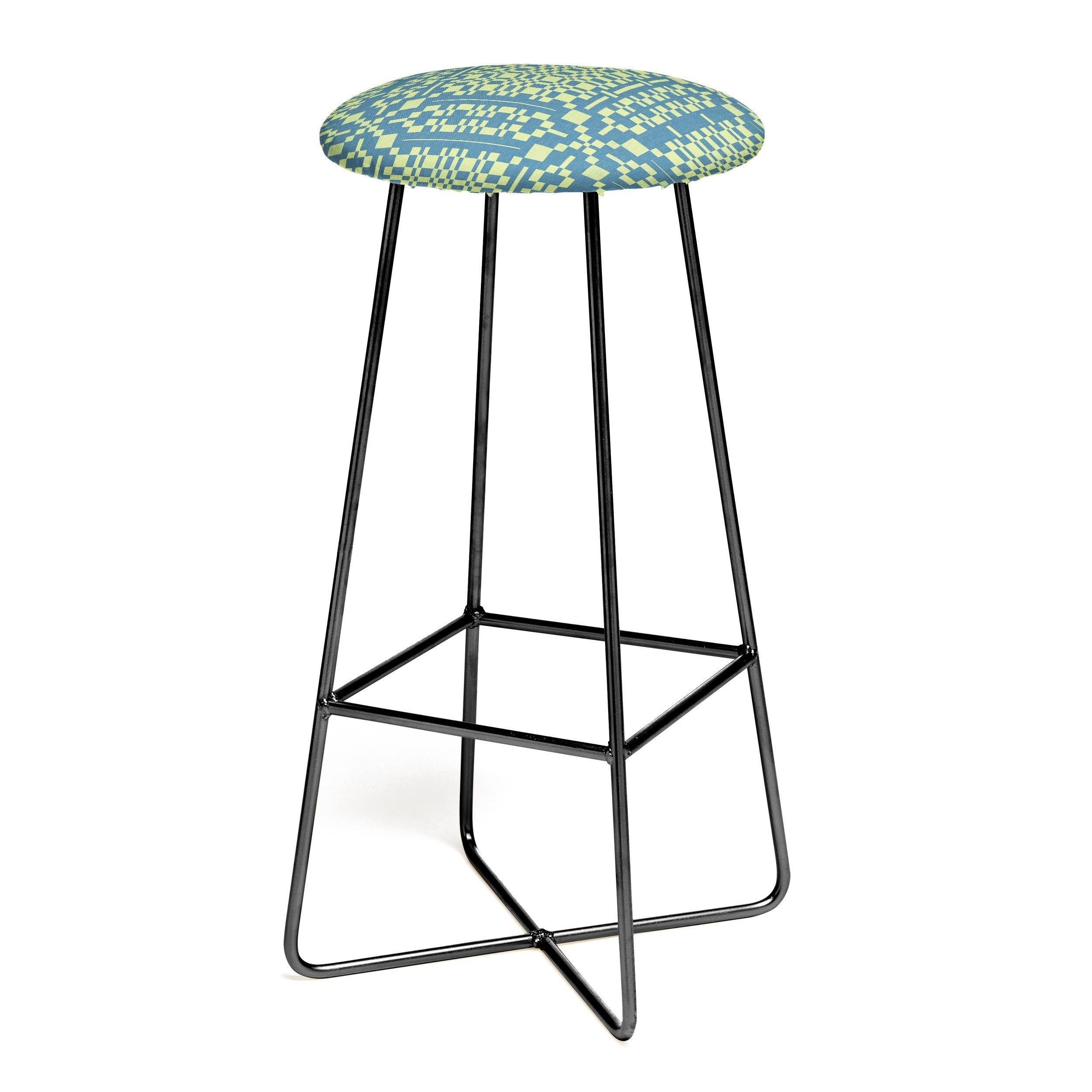 Marta Barragan Camarasa Nostalgic Grid Design Bar Stool