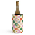 LouBruzzoni Retro Star Block Pattern Wine Chiller
