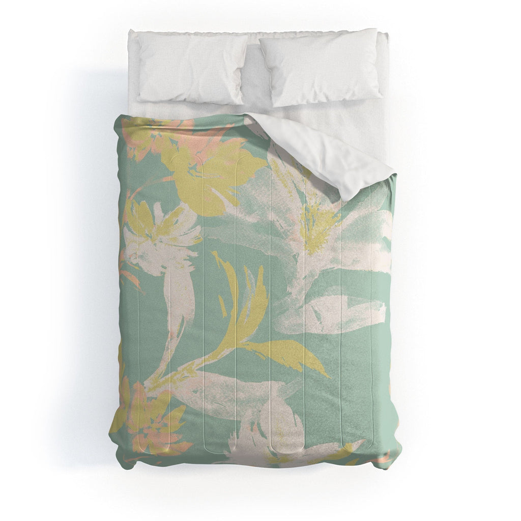 Gabriela Fuente Emma Floral Mint Comforter