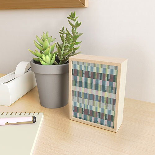 Marta Barragan Camarasa Dynamic Linear Blocks Framed Mini Art Print
