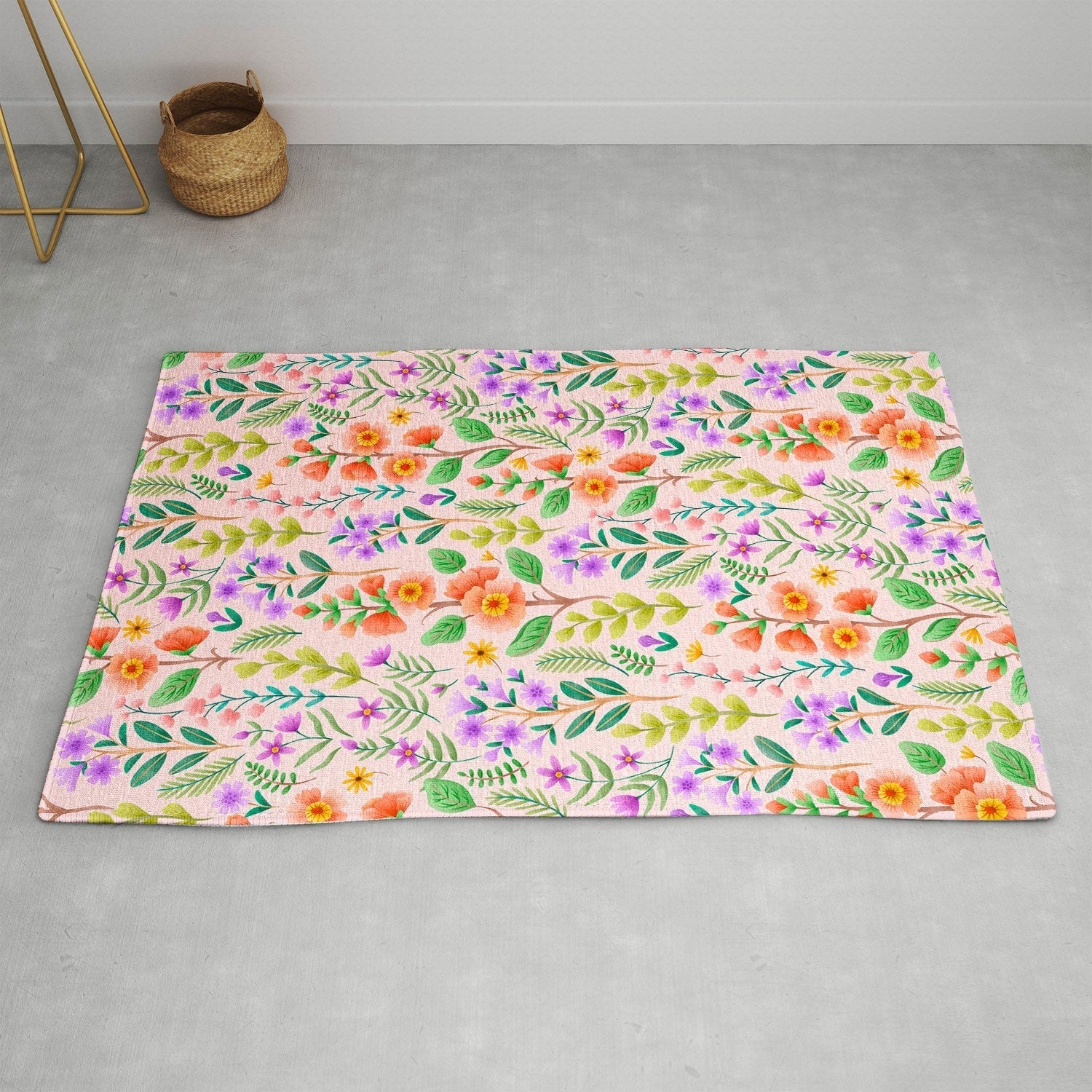 Pimlada Phuapradit Ditsy Spring Floral Area Rug