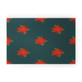 Design by Spark Poinsettia Florals Welcome Mat