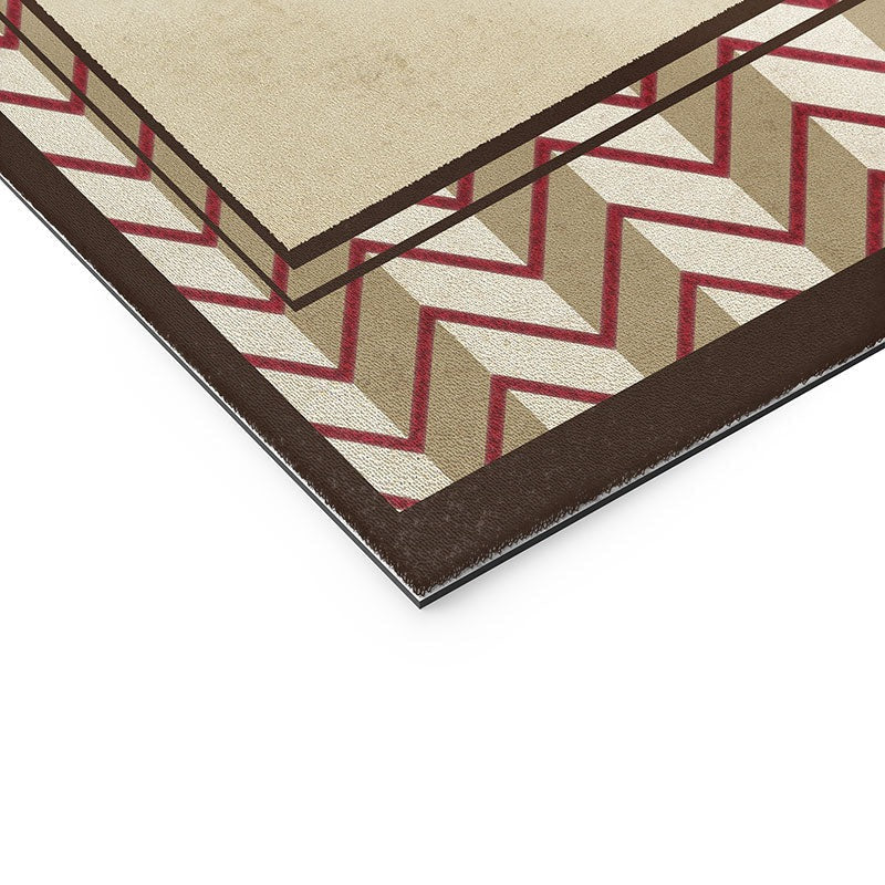 DENY Designs Flag Raisers Striped Square Welcome Mat