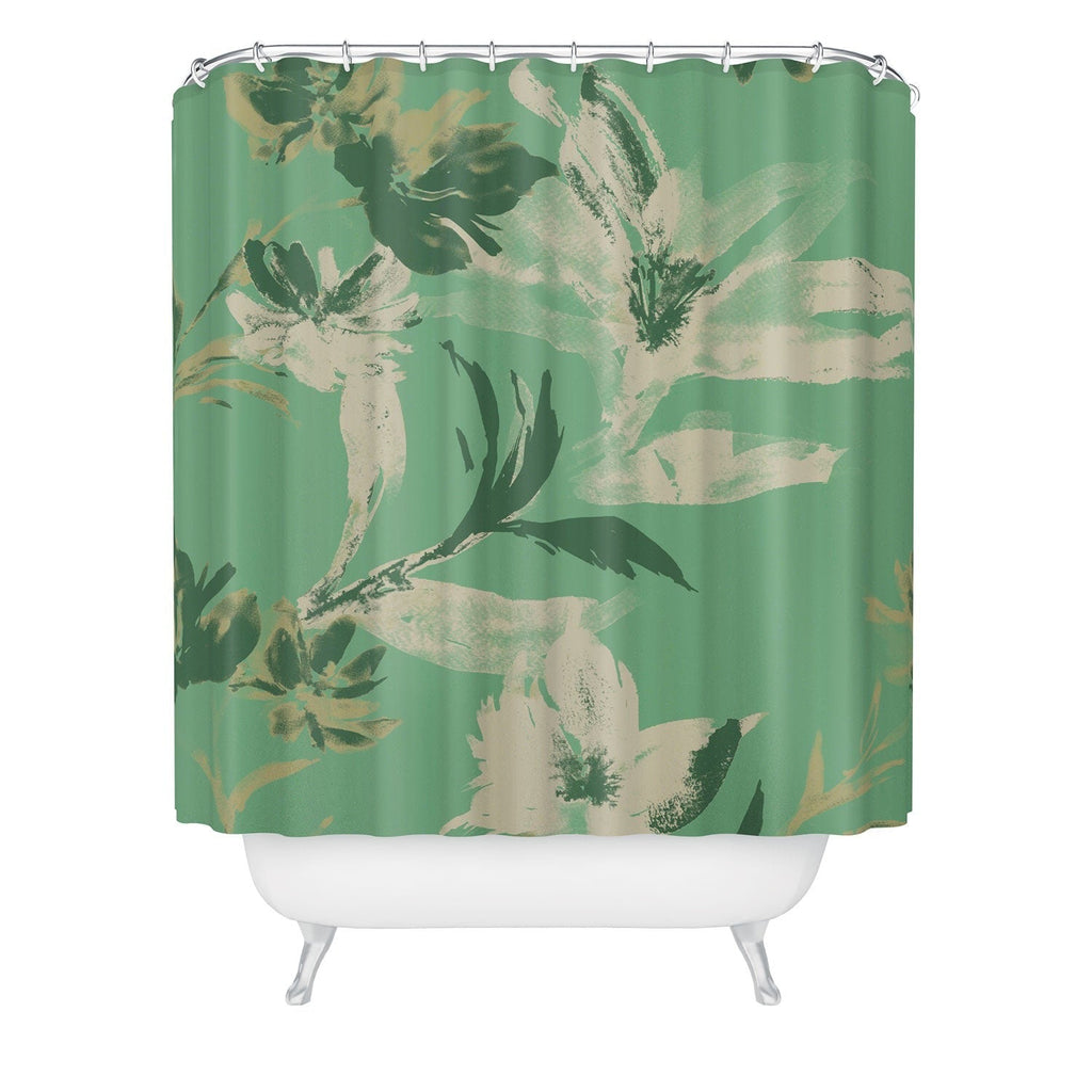 Gabriela Fuente Emma Green Shower Curtain